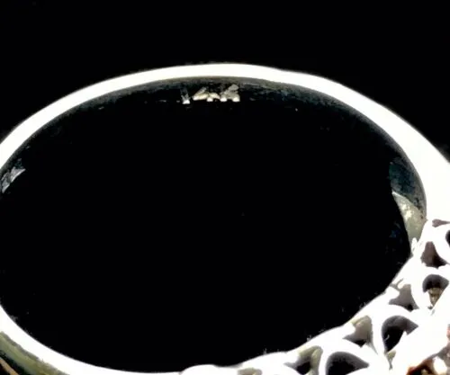 14k White Gold 585 .24 cttw Round Diamond Ring Size 6.5