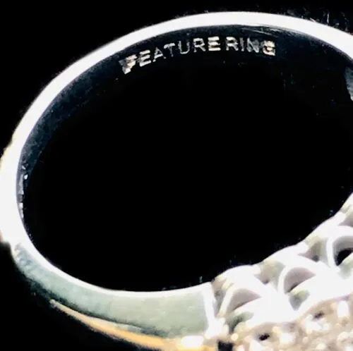 14k White Gold 585 .24 cttw Round Diamond Ring Size 6.5