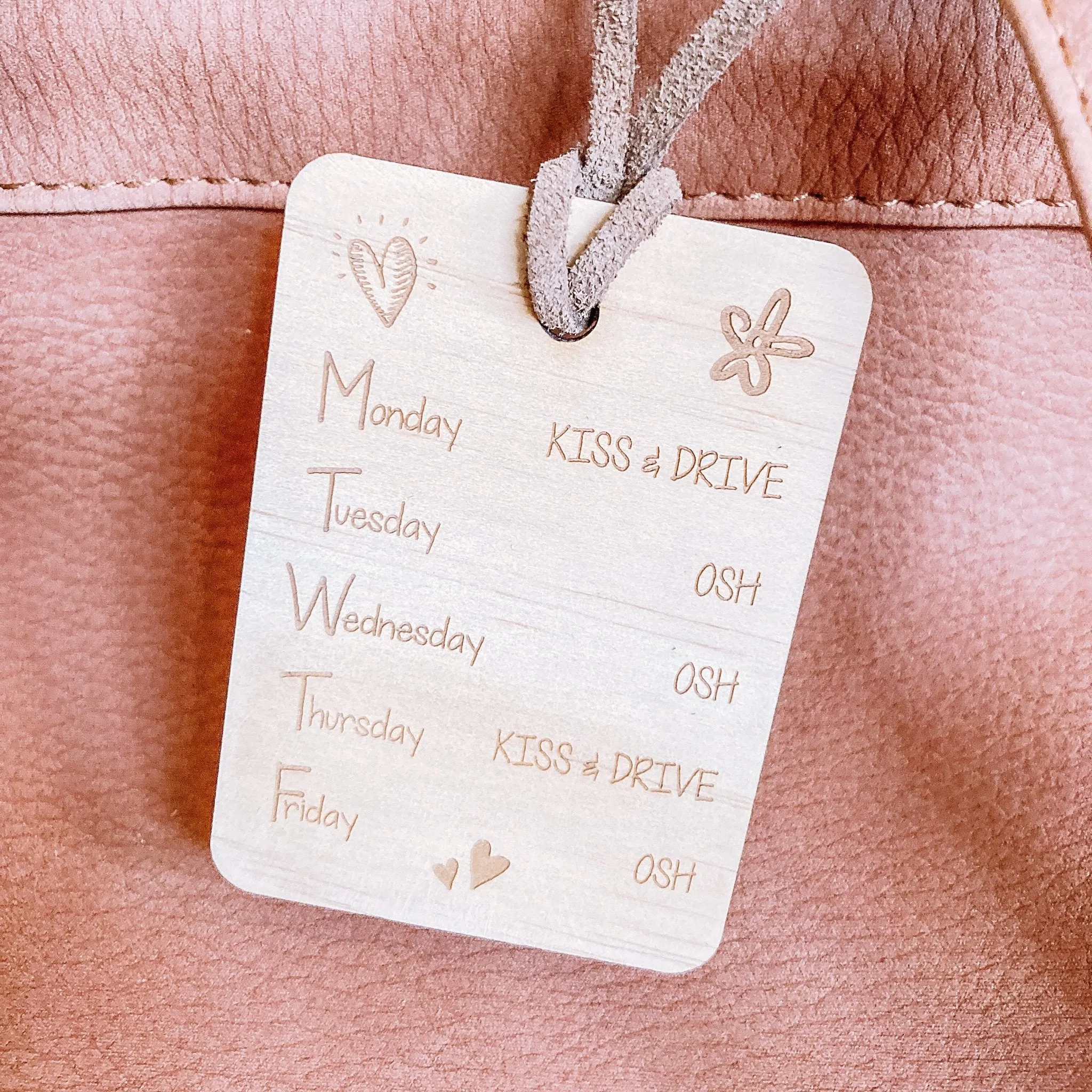 After School Reminder Bag Tag