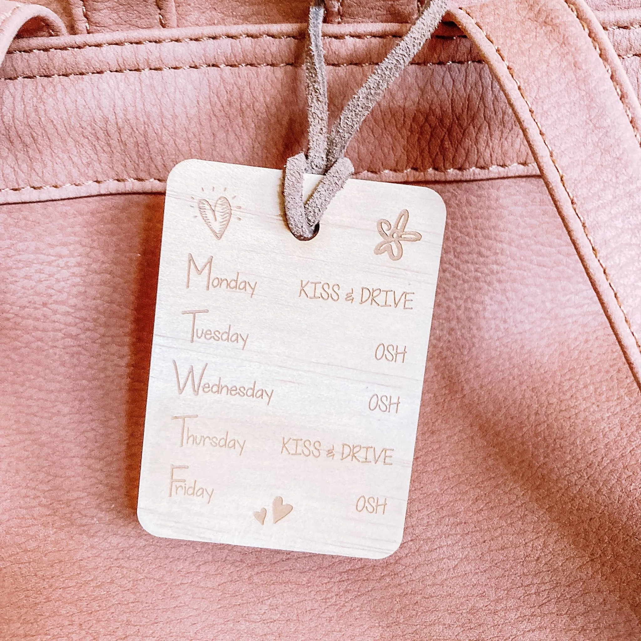 After School Reminder Bag Tag