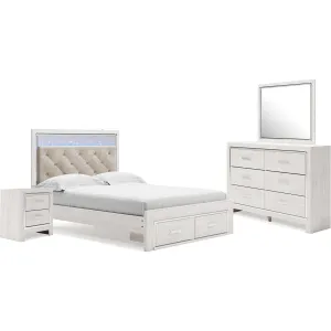 Altyra 6 Piece Queen Storage Bedroom - White