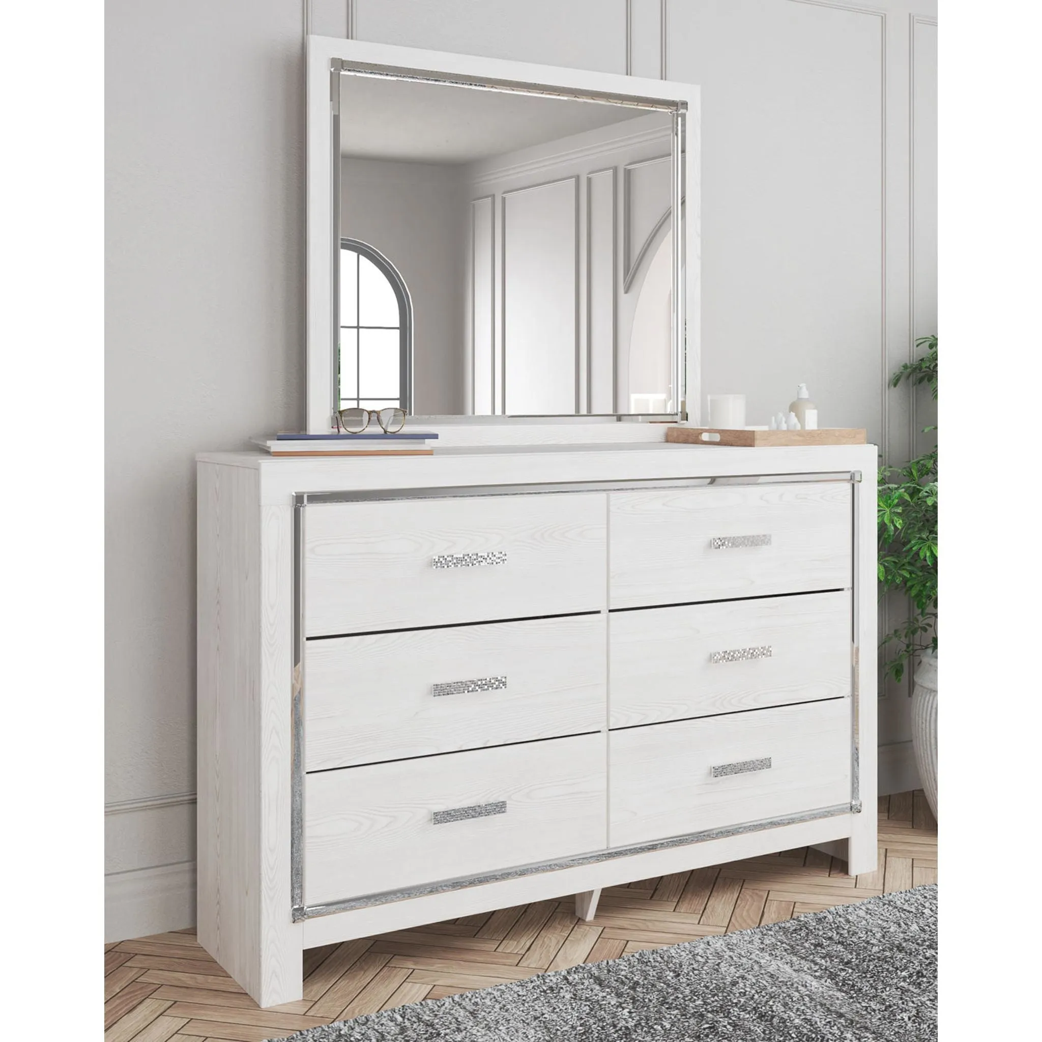 Altyra 6 Piece Queen Storage Bedroom - White