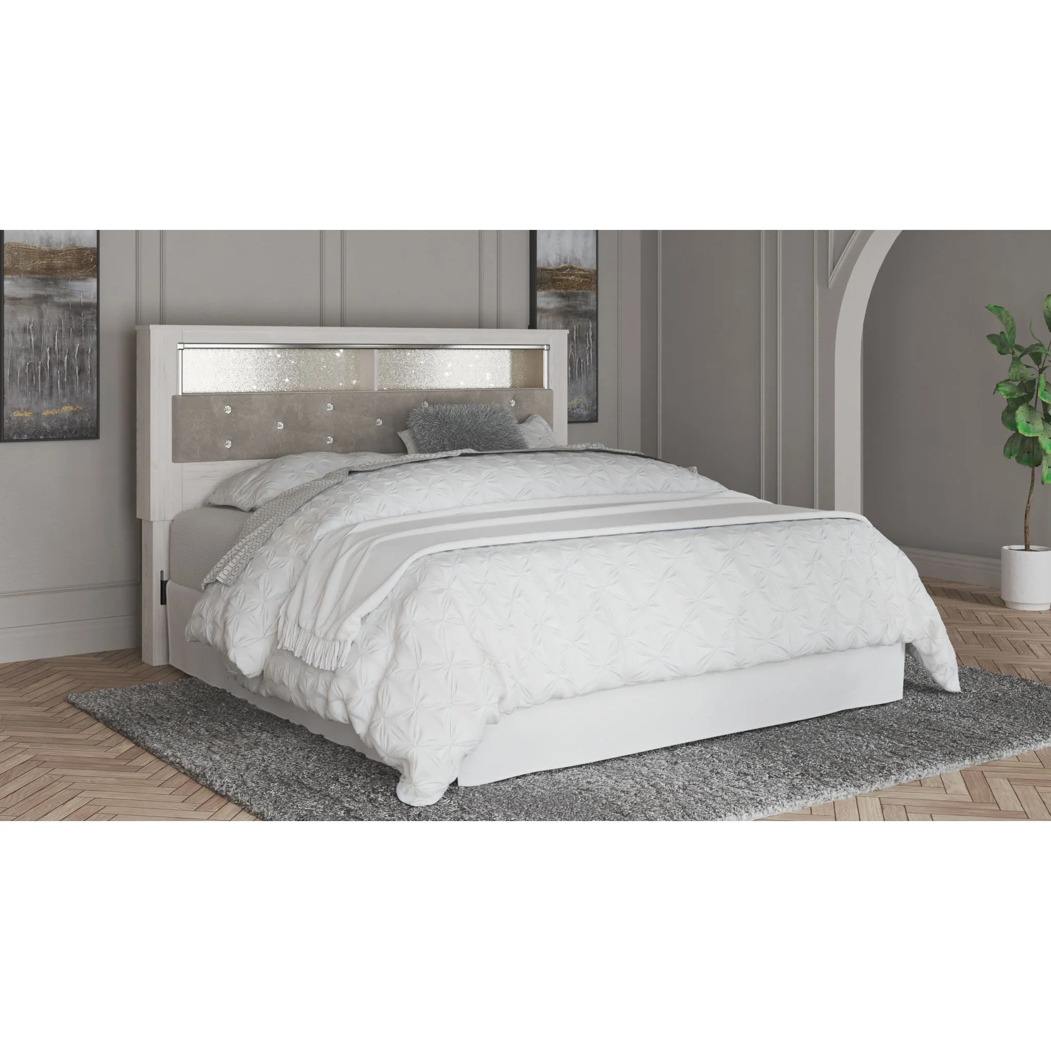 Altyra King Headboard - White