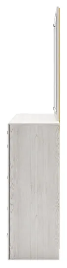 Altyra King Upholstered Panel Bed, Dresser, Mirror, and Nightstand