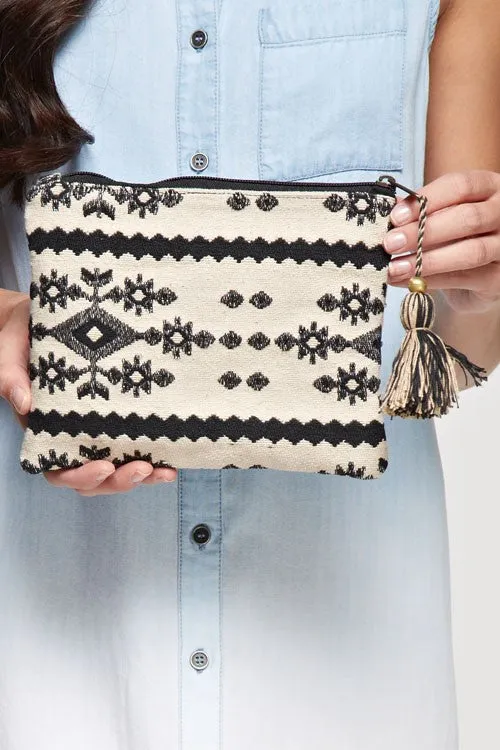 Aztec Motif Makeup Bag
