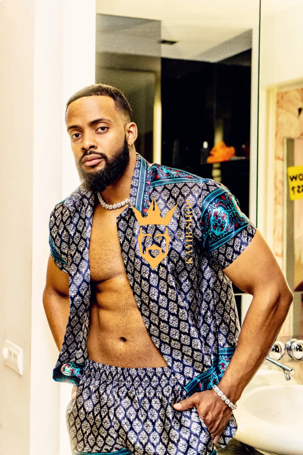 Barocco Silk Set - Elevate Your Wardrobe with Unique Barocco Print - Indulge in Luxury and Personalized Fit
