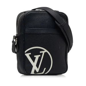 Blue Louis Vuitton Taurillon Danube LV Circle  PM