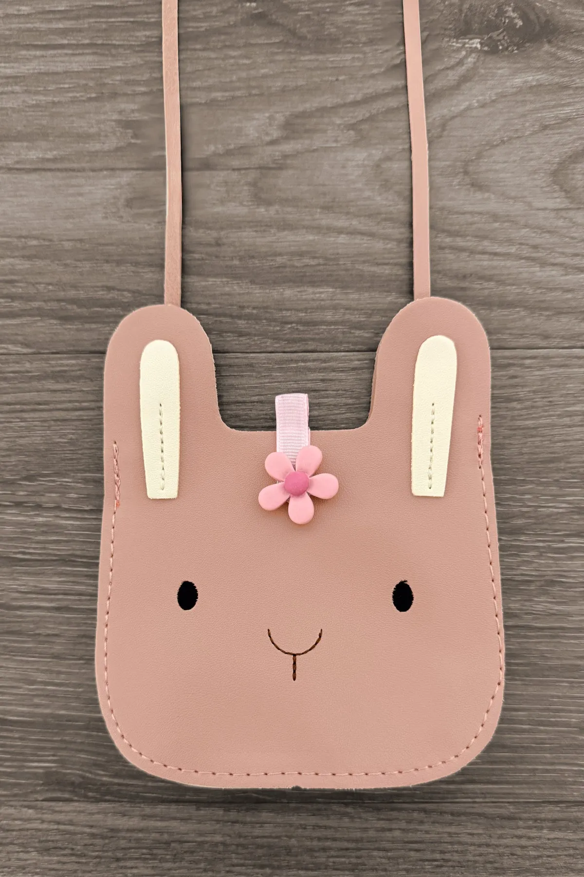 Blush Pleather Bunny Purse