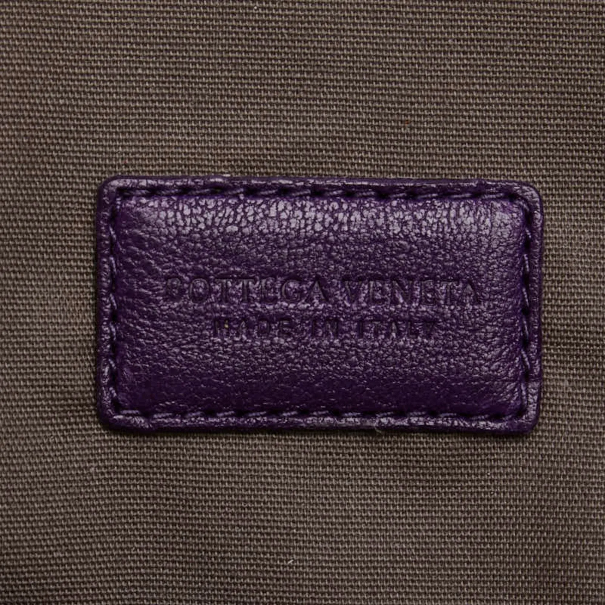 Bottega Veneta Butterfly Purple Leather Bag