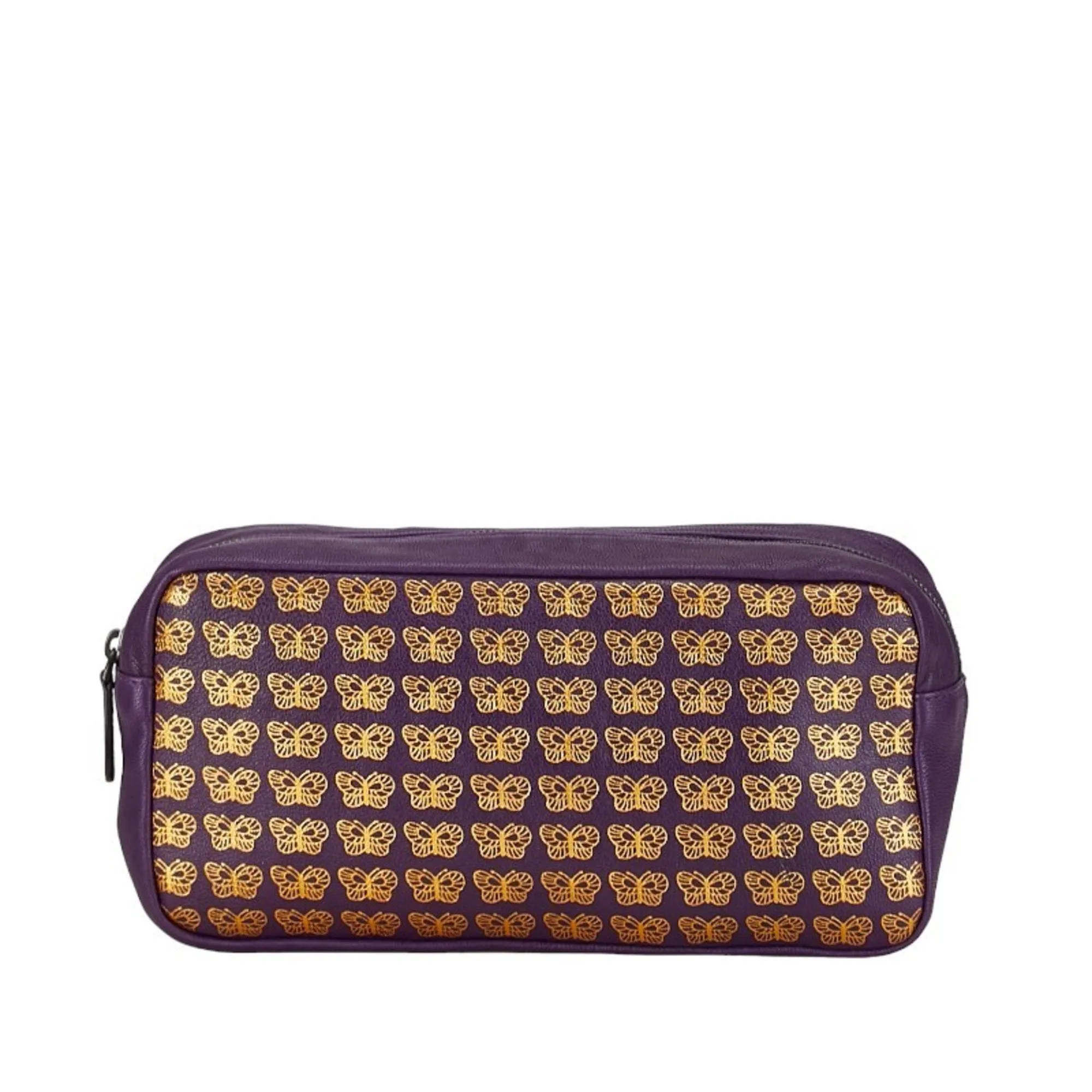 Bottega Veneta Butterfly Purple Leather Bag