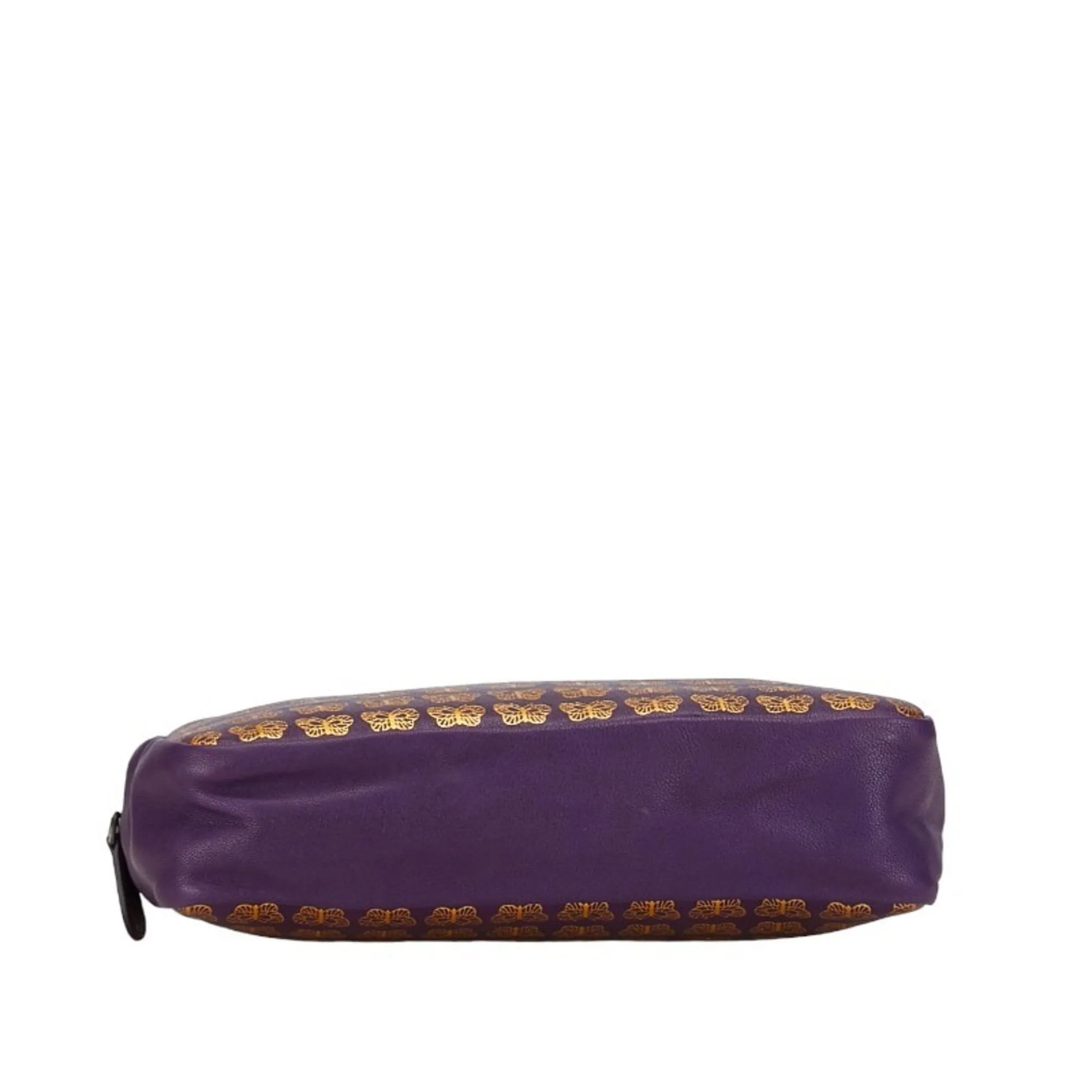 Bottega Veneta Butterfly Purple Leather Bag