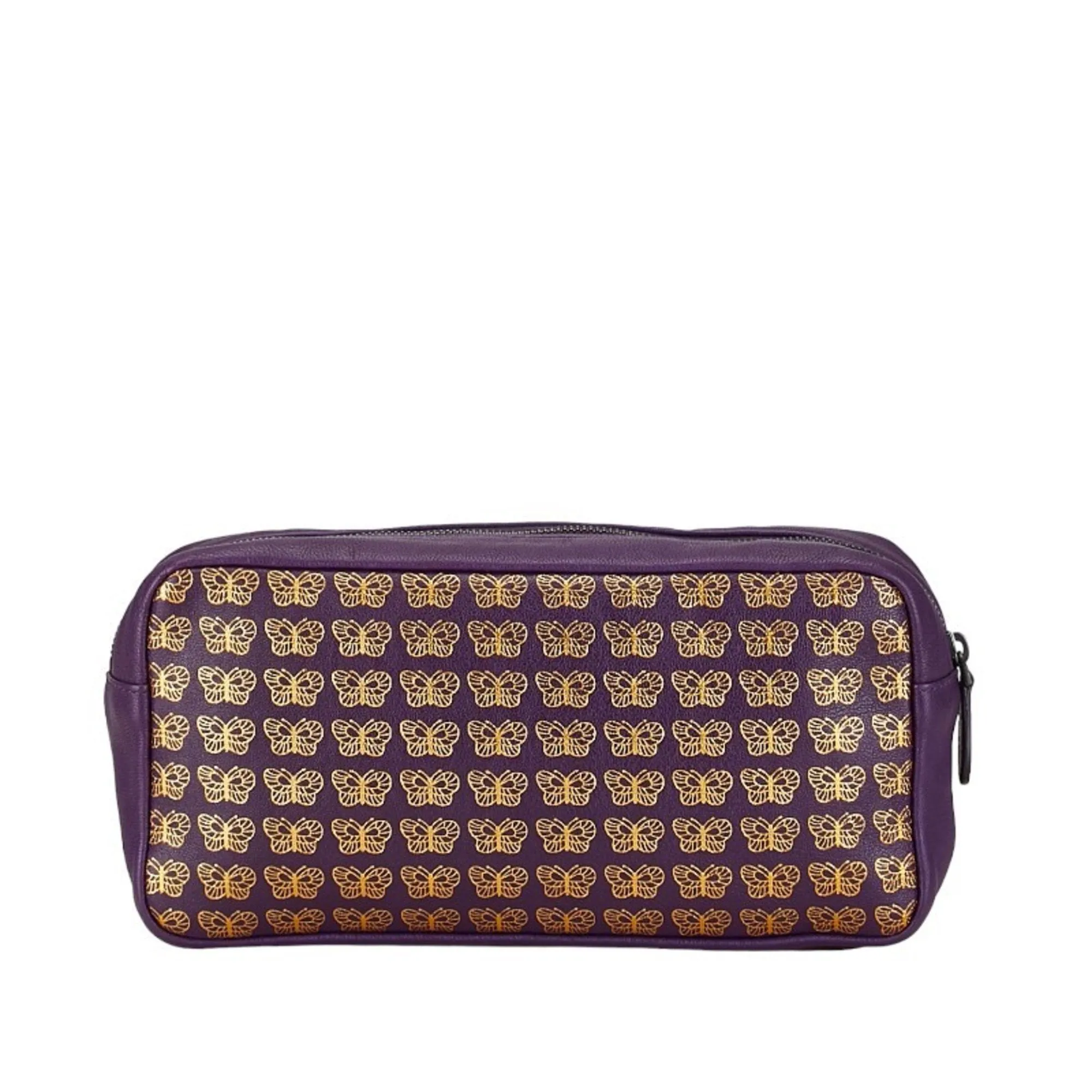 Bottega Veneta Butterfly Purple Leather Bag