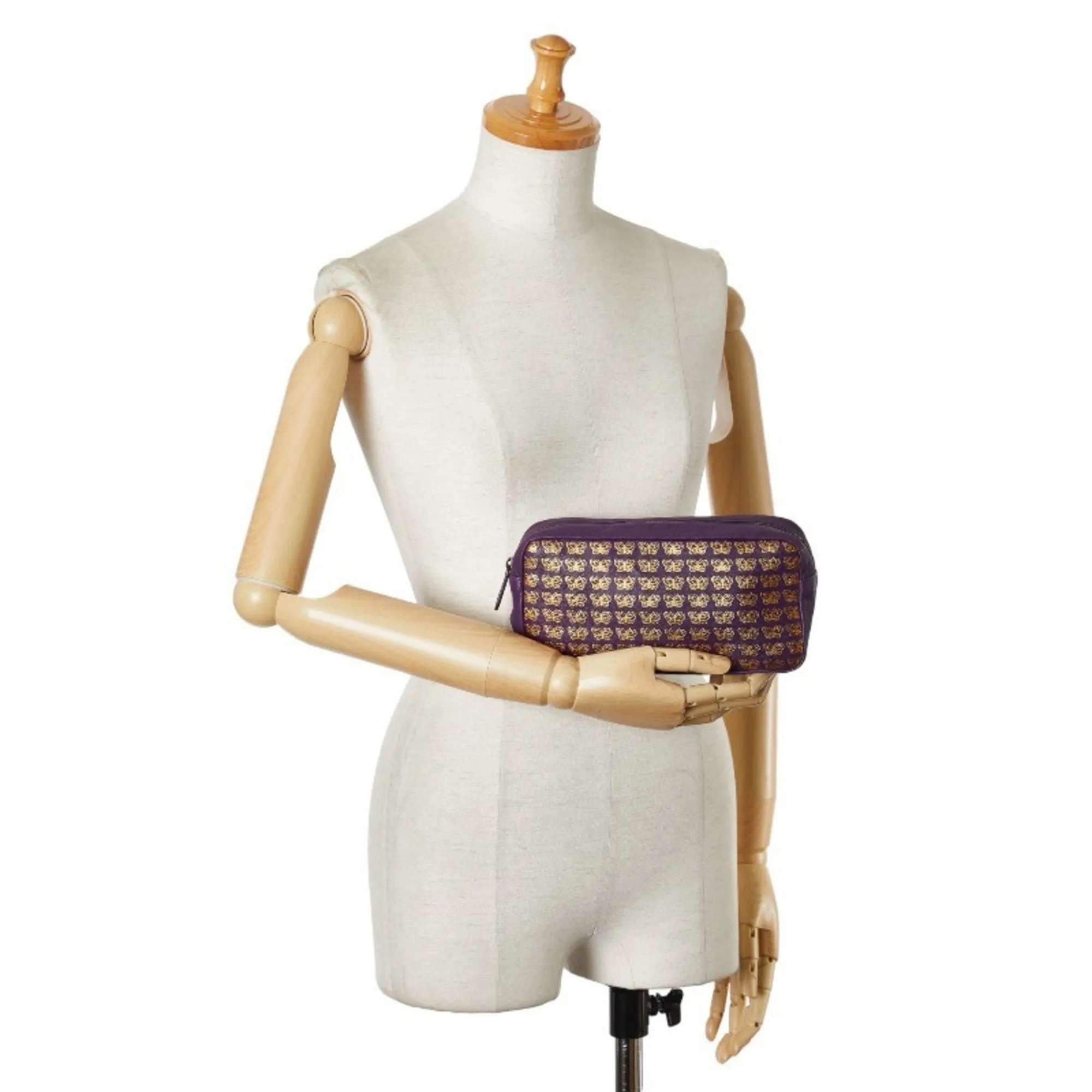 Bottega Veneta Butterfly Purple Leather Bag