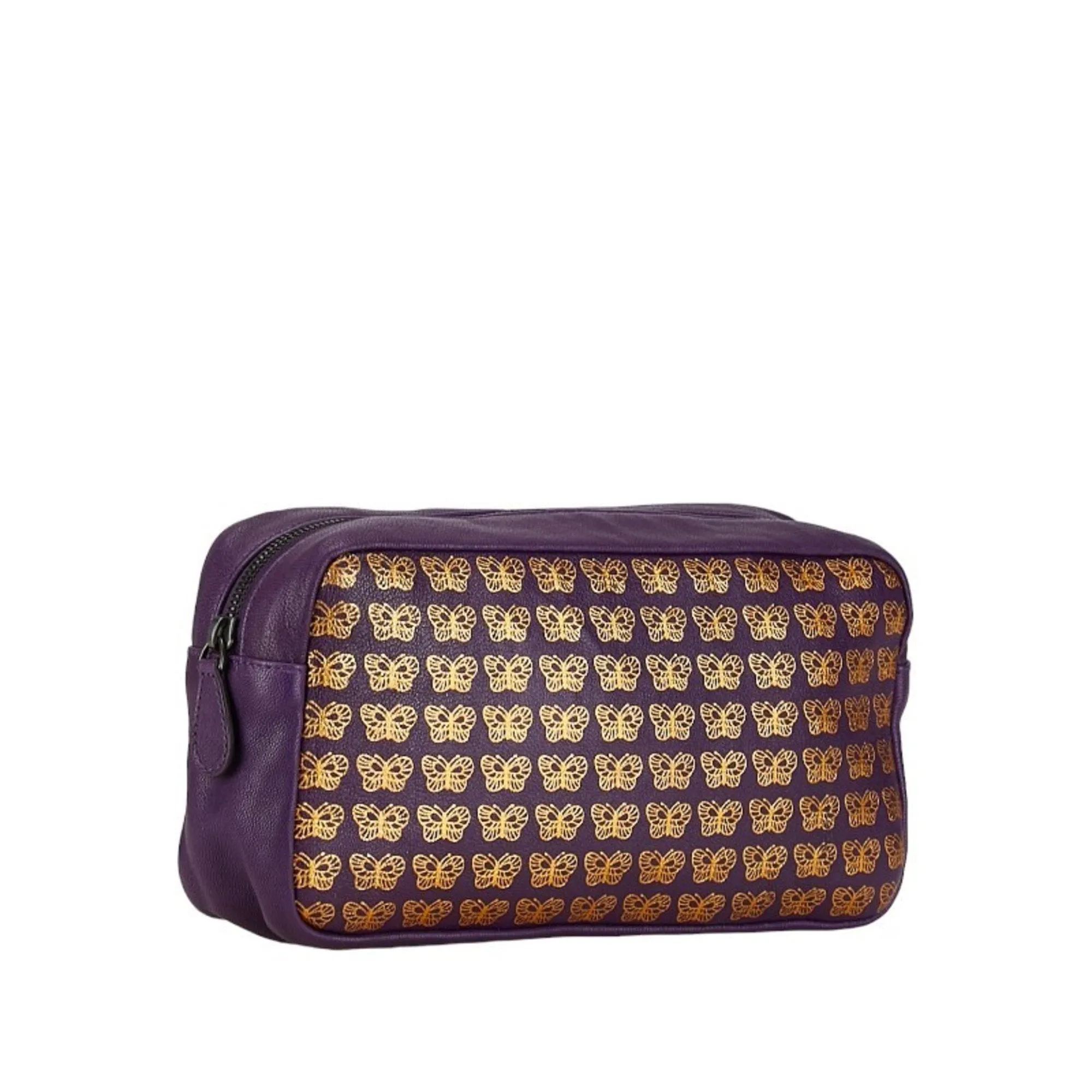 Bottega Veneta Butterfly Purple Leather Bag