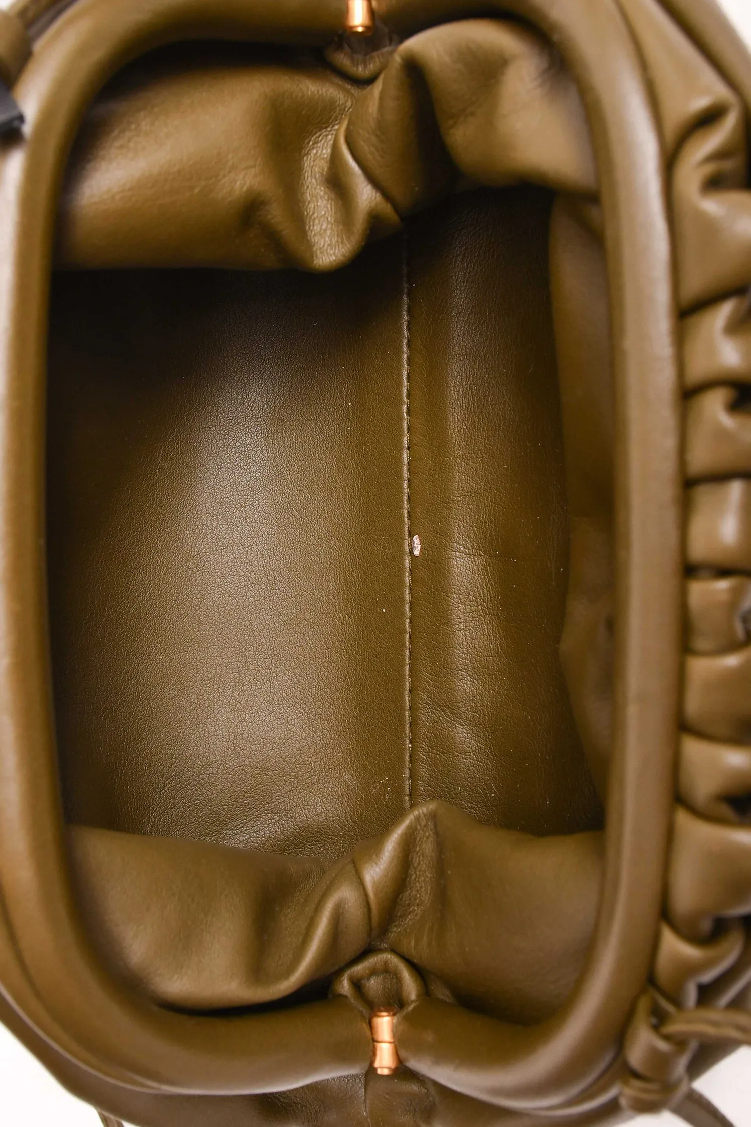 Bottega Veneta Dark Green Mini Pouch Crossbody