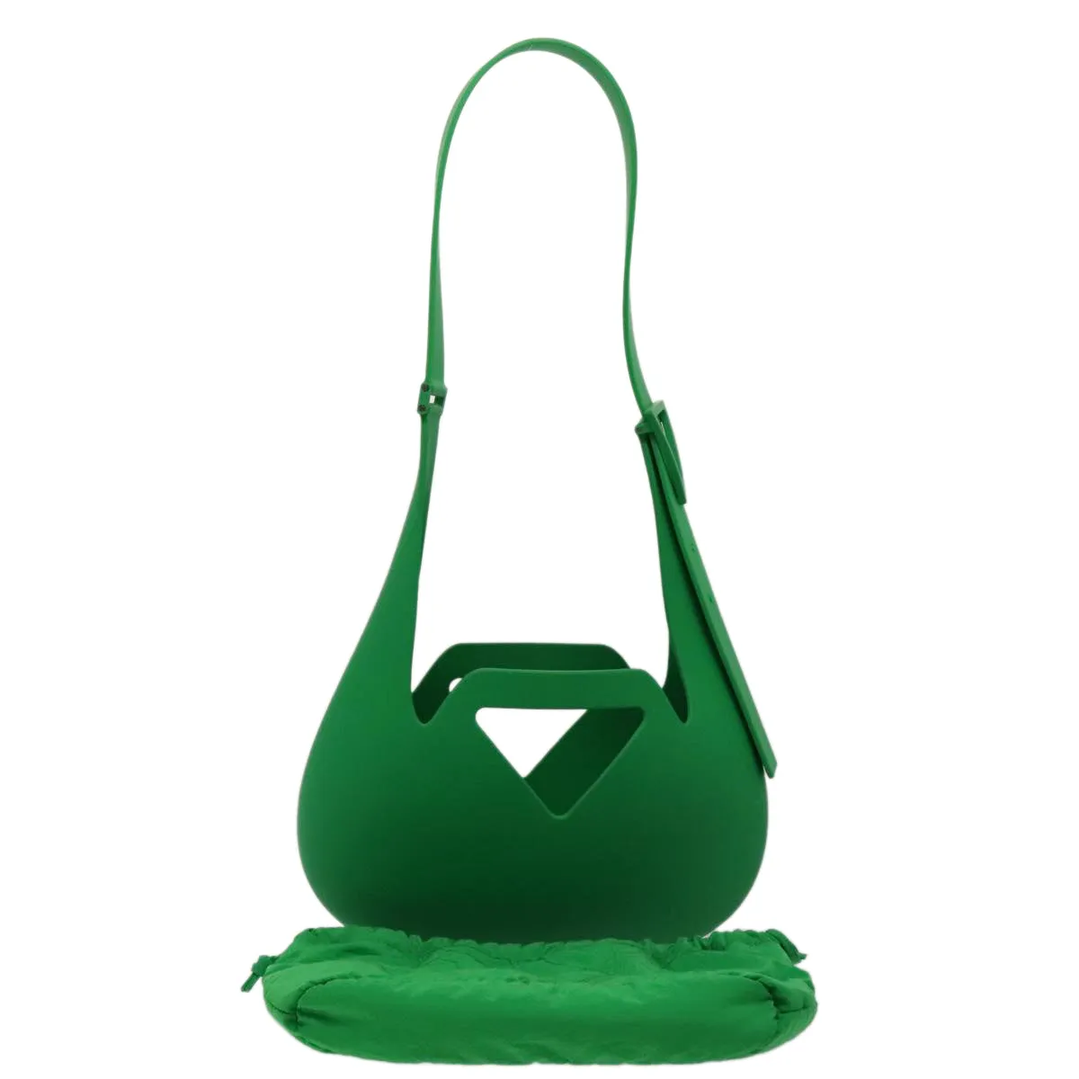 Bottega Veneta Green Plastic Bag