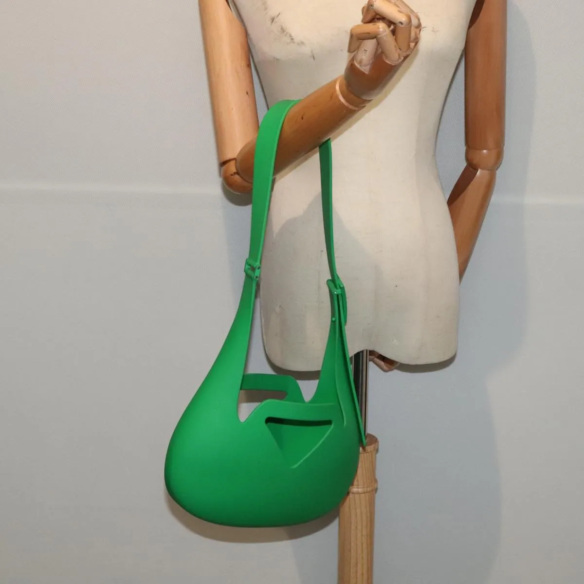 Bottega Veneta Green Plastic Bag