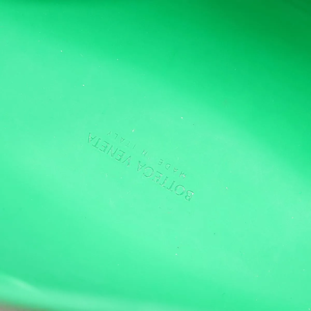Bottega Veneta Green Plastic Bag