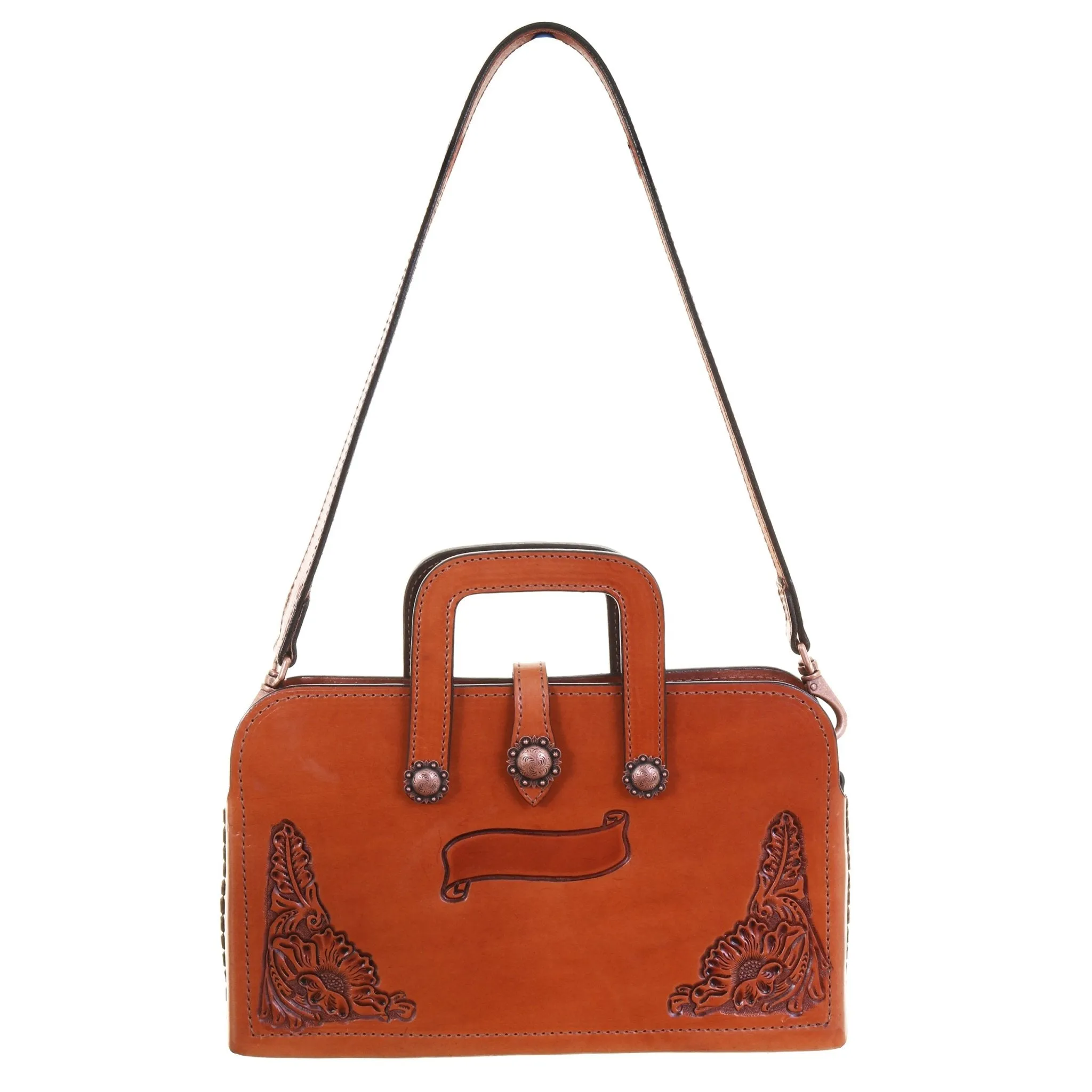 BRIEFCASE22 - Chestnut Floral Briefcase