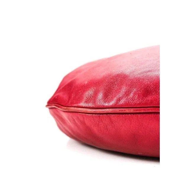 Burberry Pursesdesigner Purses Red Leather With Nova Check Lining Hobo Bag