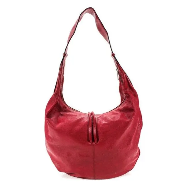 Burberry Pursesdesigner Purses Red Leather With Nova Check Lining Hobo Bag