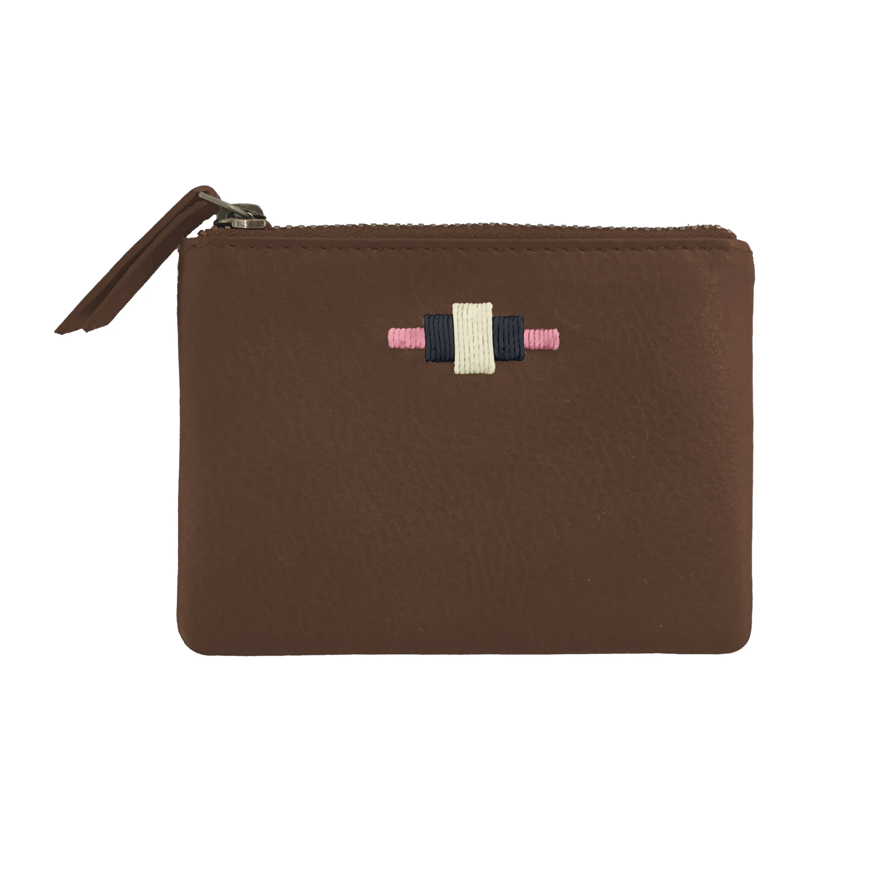 'Cambio' Pouch Purse - Brown Leather