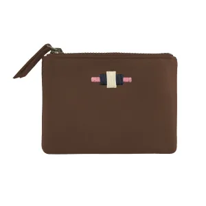 'Cambio' Pouch Purse - Brown Leather