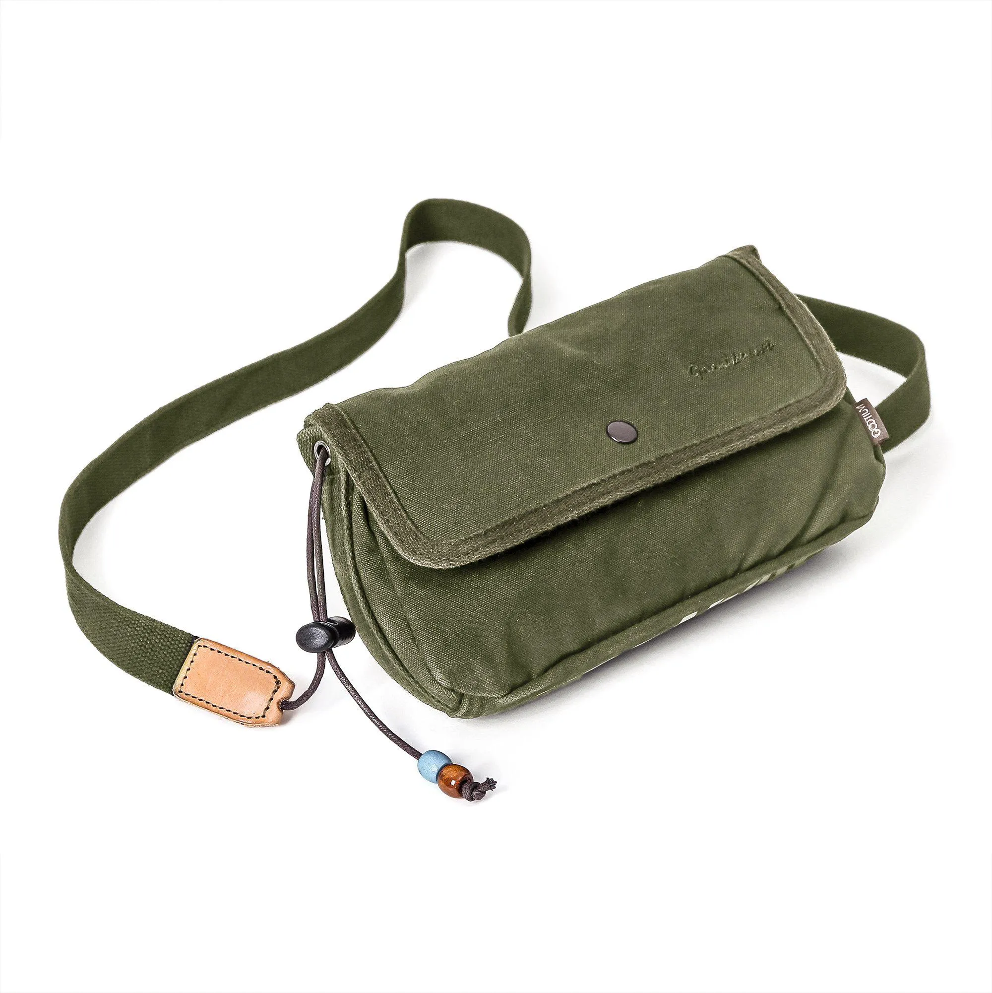 Canvas Zippered Flap Purse #G2004