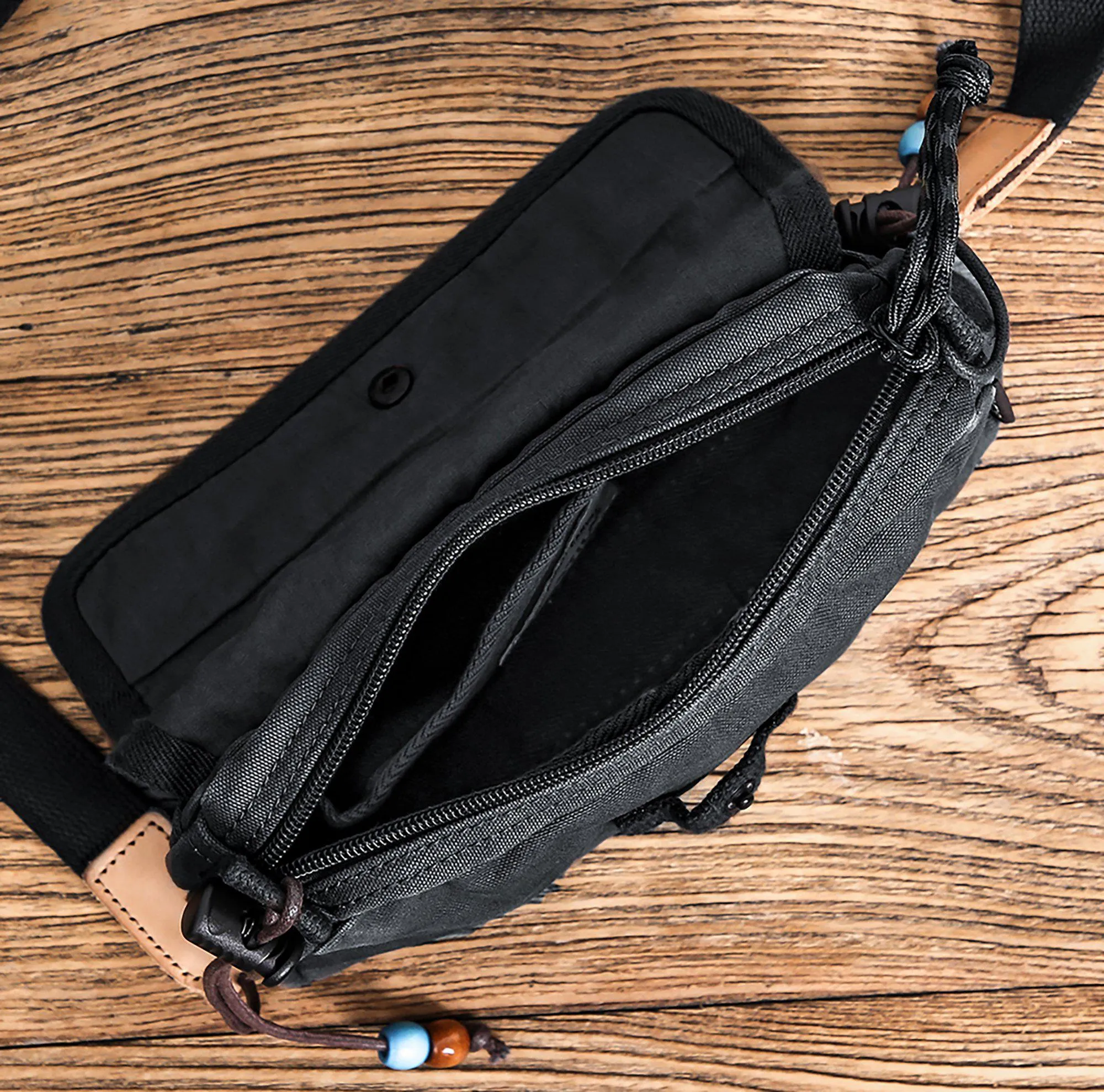 Canvas Zippered Flap Purse #G2004