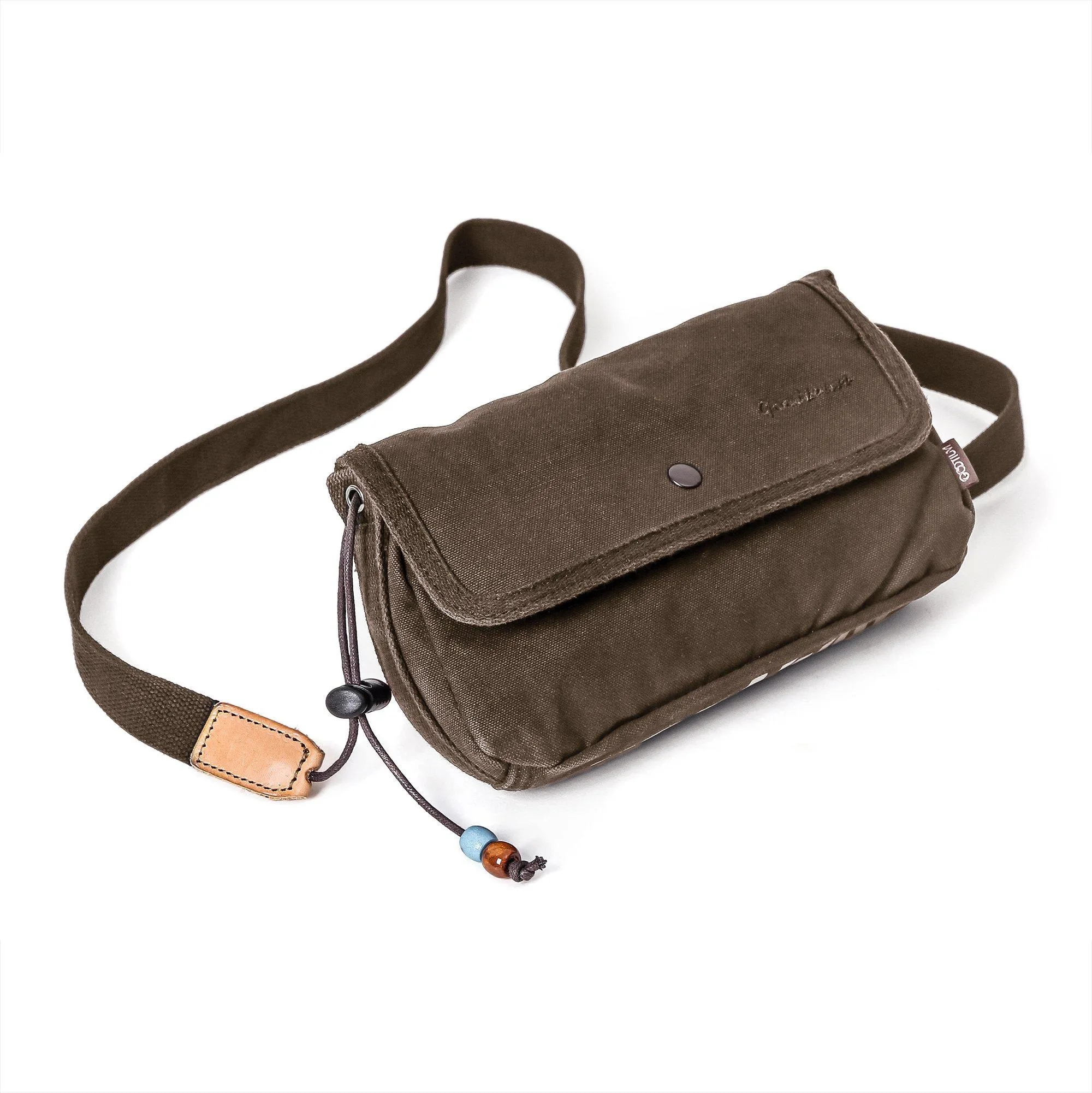 Canvas Zippered Flap Purse #G2004