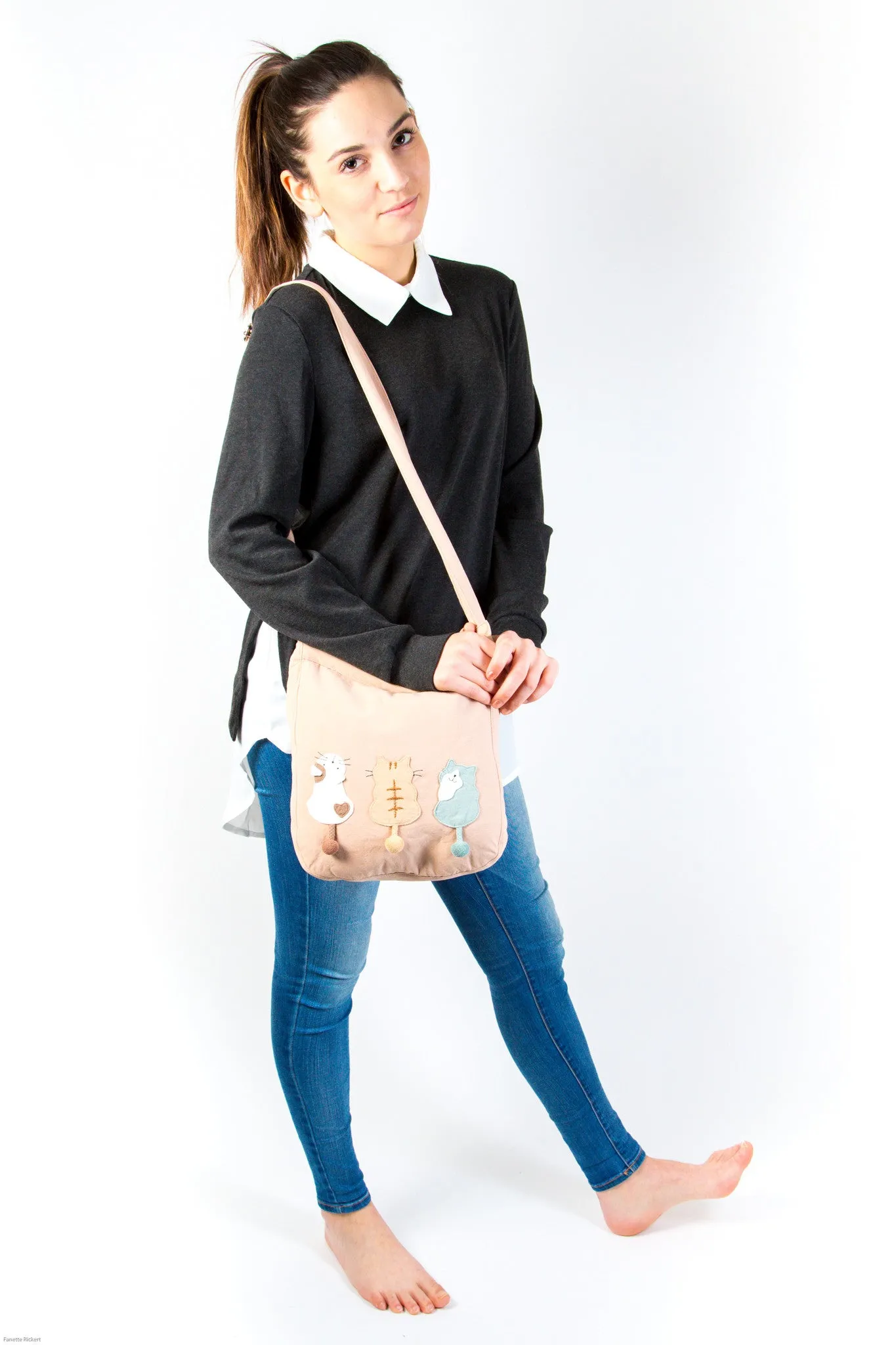 Cara Cat Mikimoto Crossbody Bag