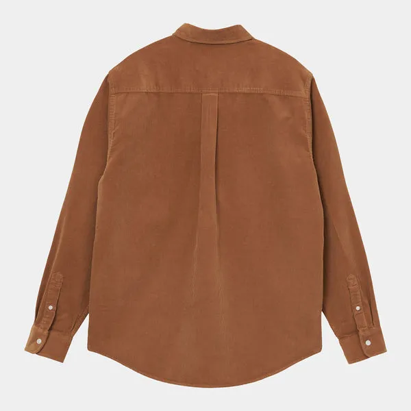 Carhartt WIP Madison Fine Cord Shirt - Rum
