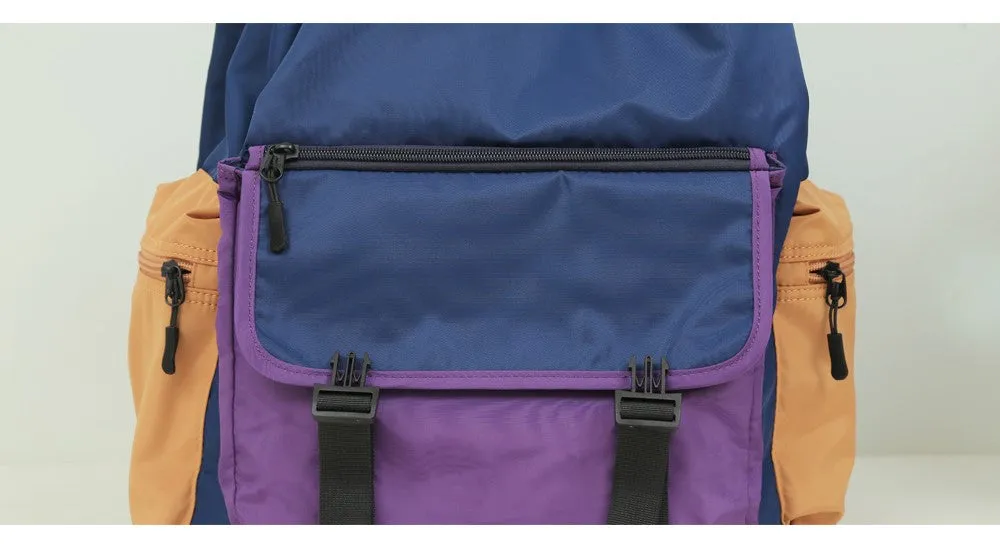 Casual Cute Big Dinosaur Pilot Colour Block Backpack