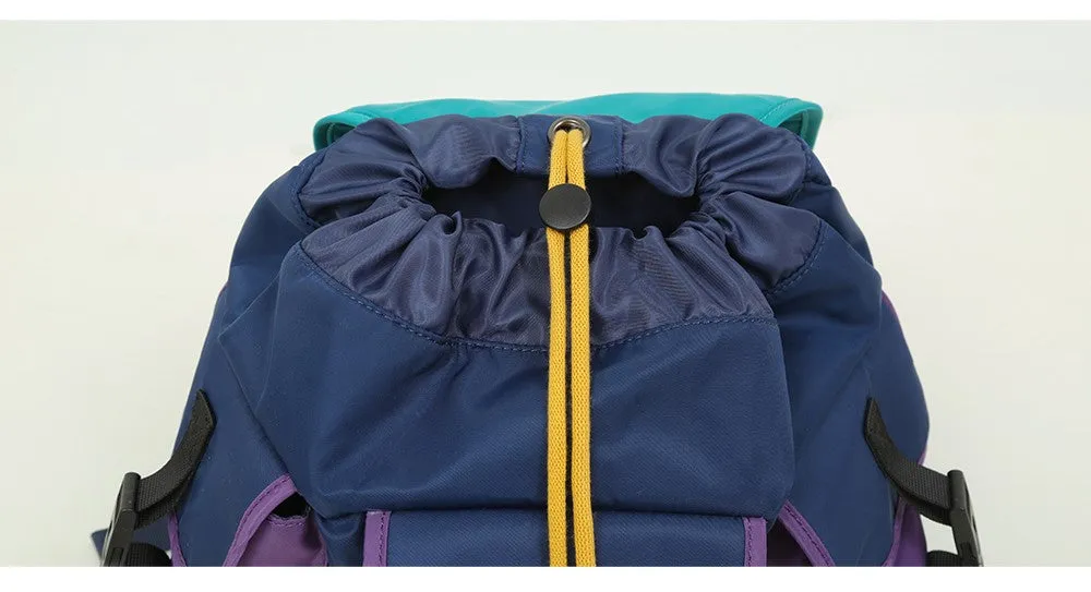 Casual Cute Big Dinosaur Pilot Colour Block Backpack