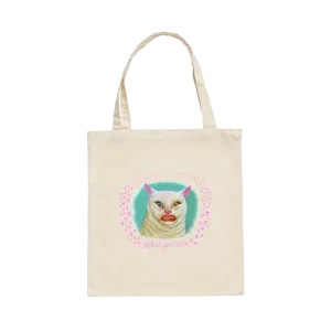 Cat / Natural Tote