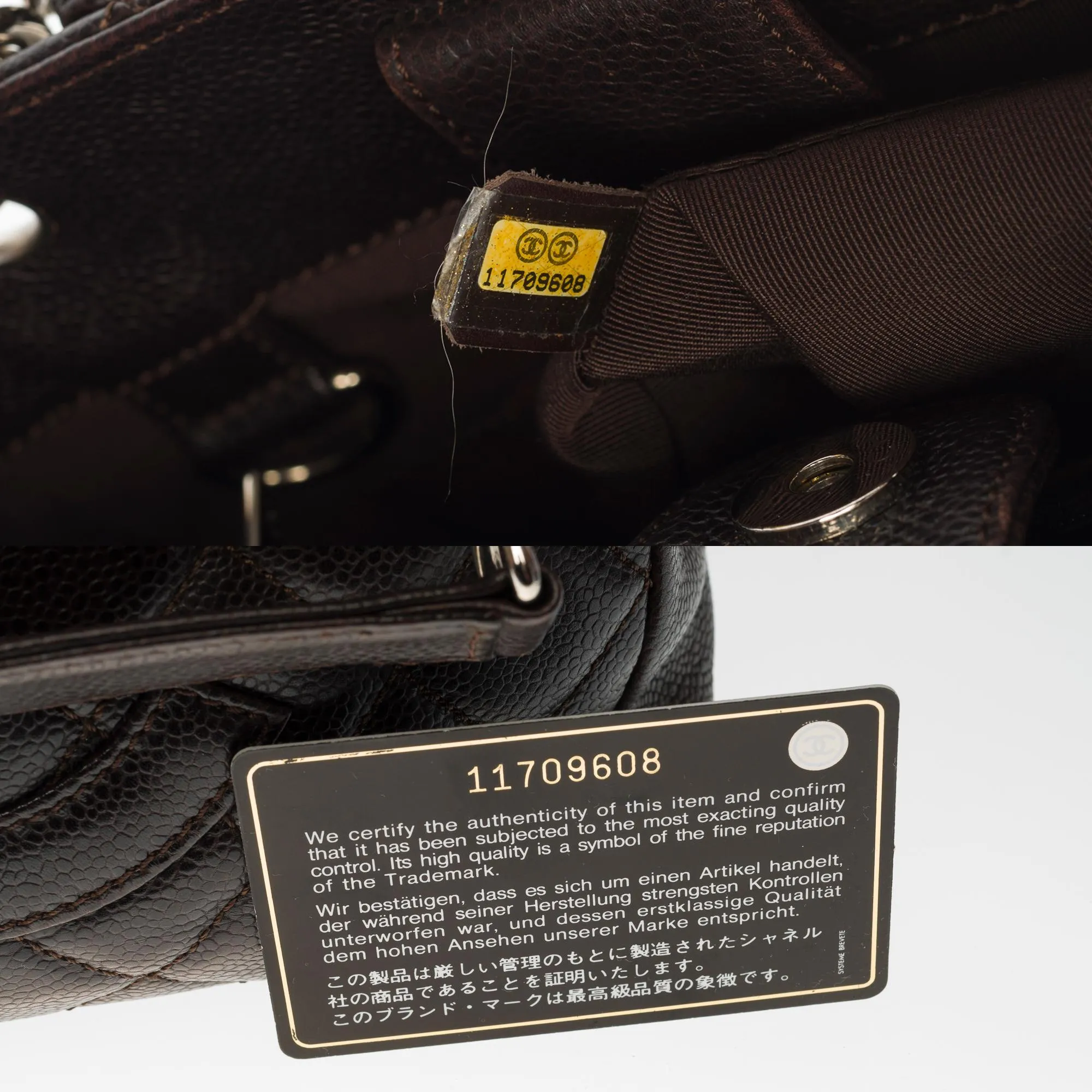 CHANEL Amazing Petit Shopping Tote bag [PST] in brown Caviar quilted leather, SHW