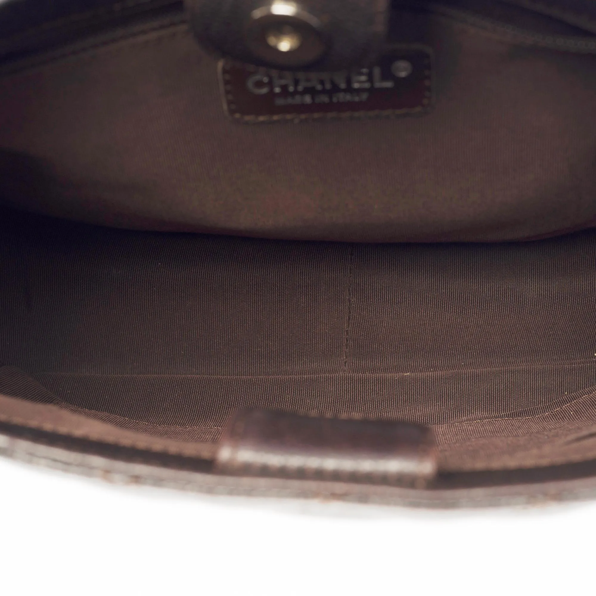 CHANEL Amazing Petit Shopping Tote bag [PST] in brown Caviar quilted leather, SHW
