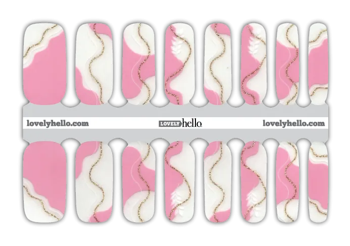 Charming Negative Space Nail Wraps