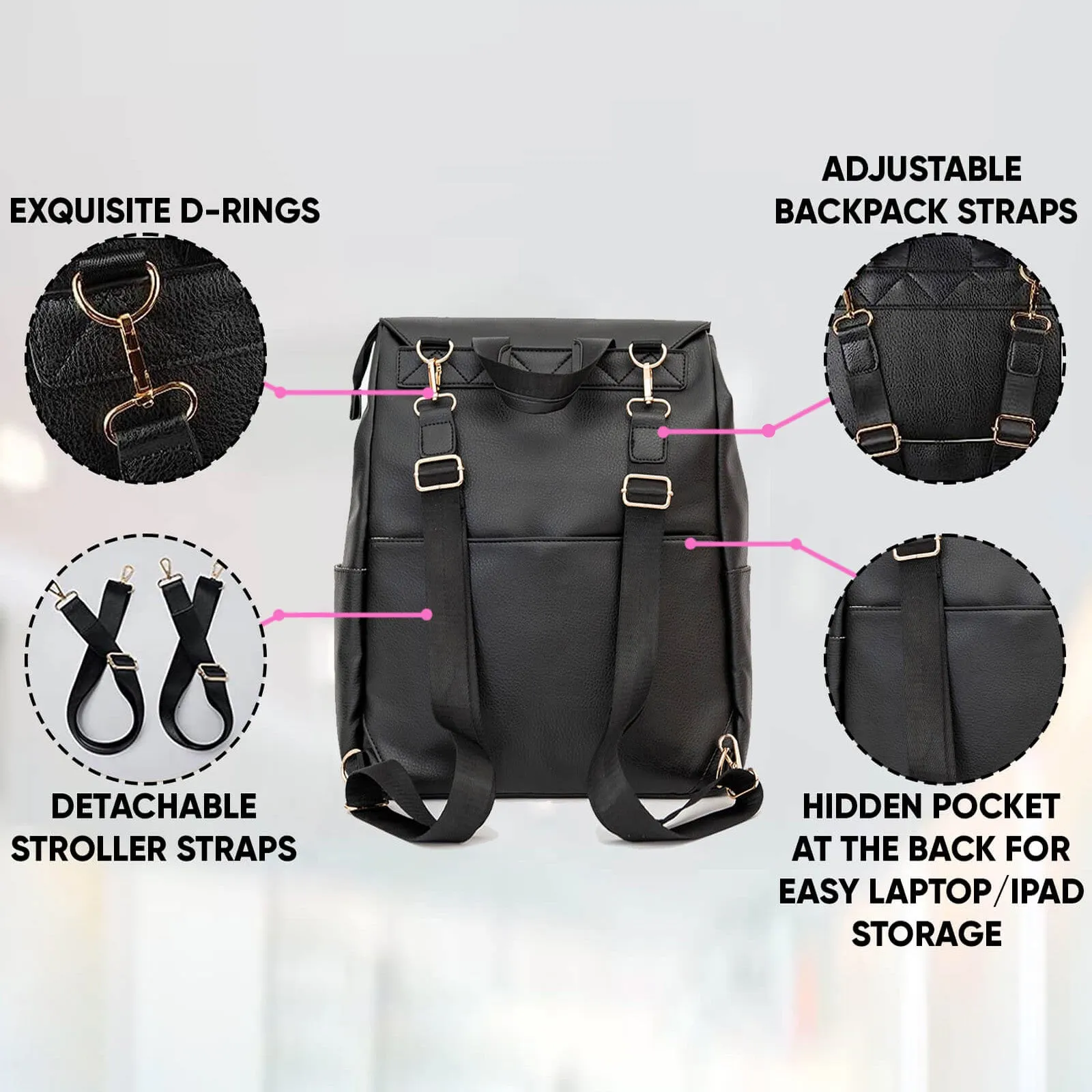 Classic Diaper Backpack | Black