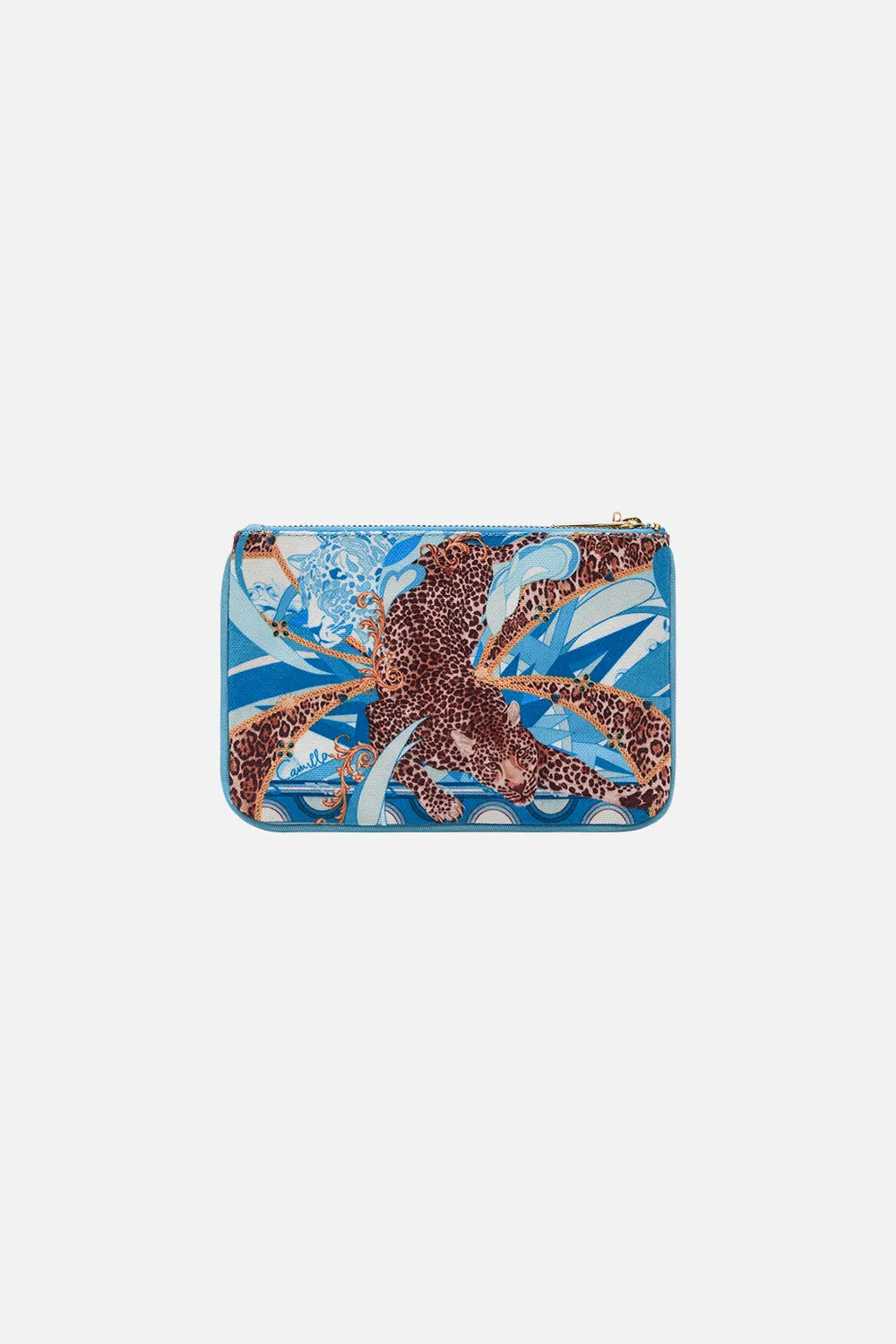 COIN AND PHONE PURSE SKY CHEETAH