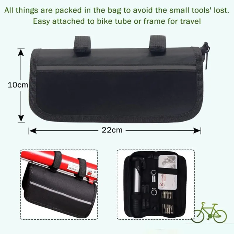 Crocox Bike Tyre Repair Kits Bike Tire Repair Tool Kits Mini Bicycle Tire Pump T