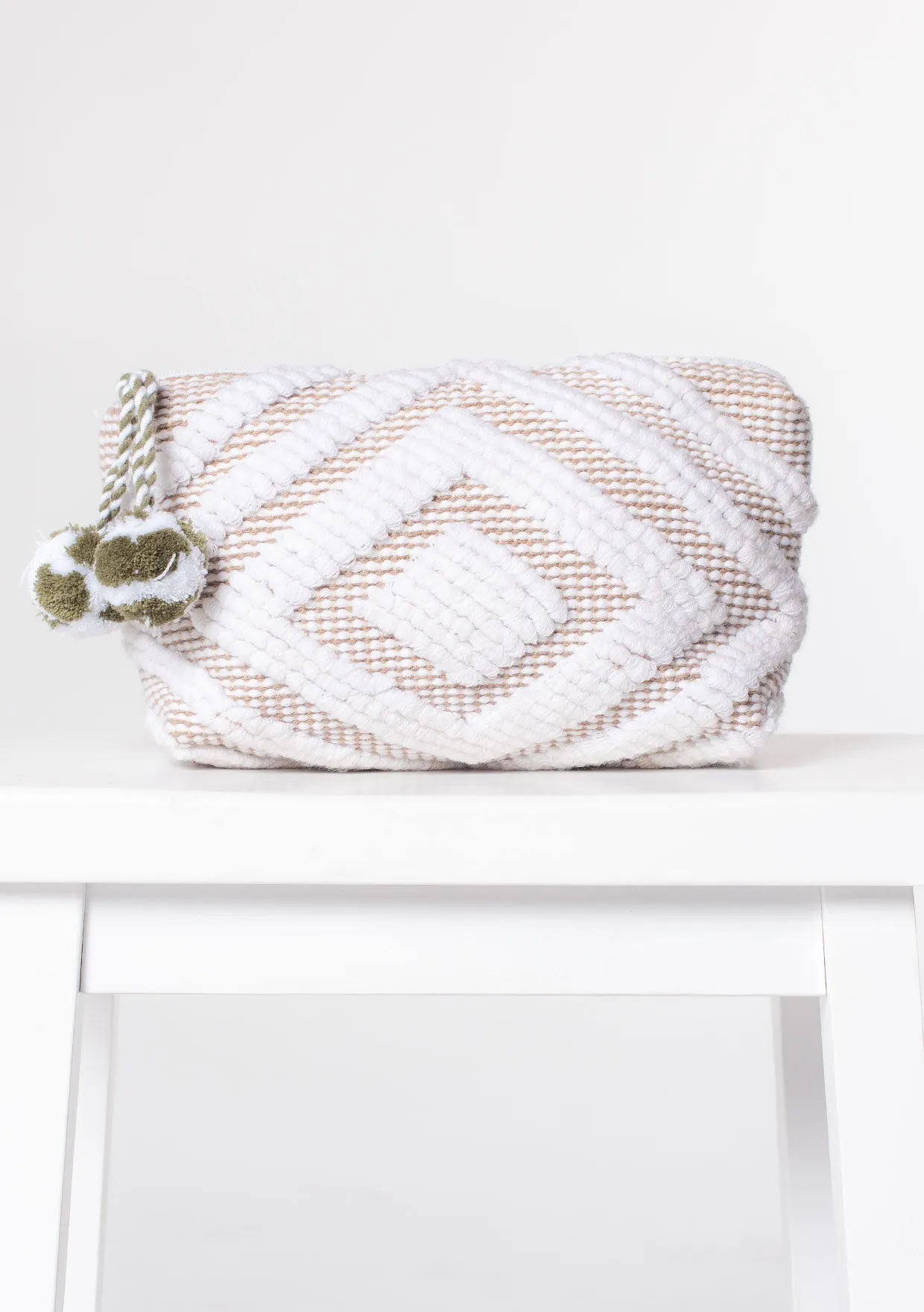 Diamond Motif Makeup Bag