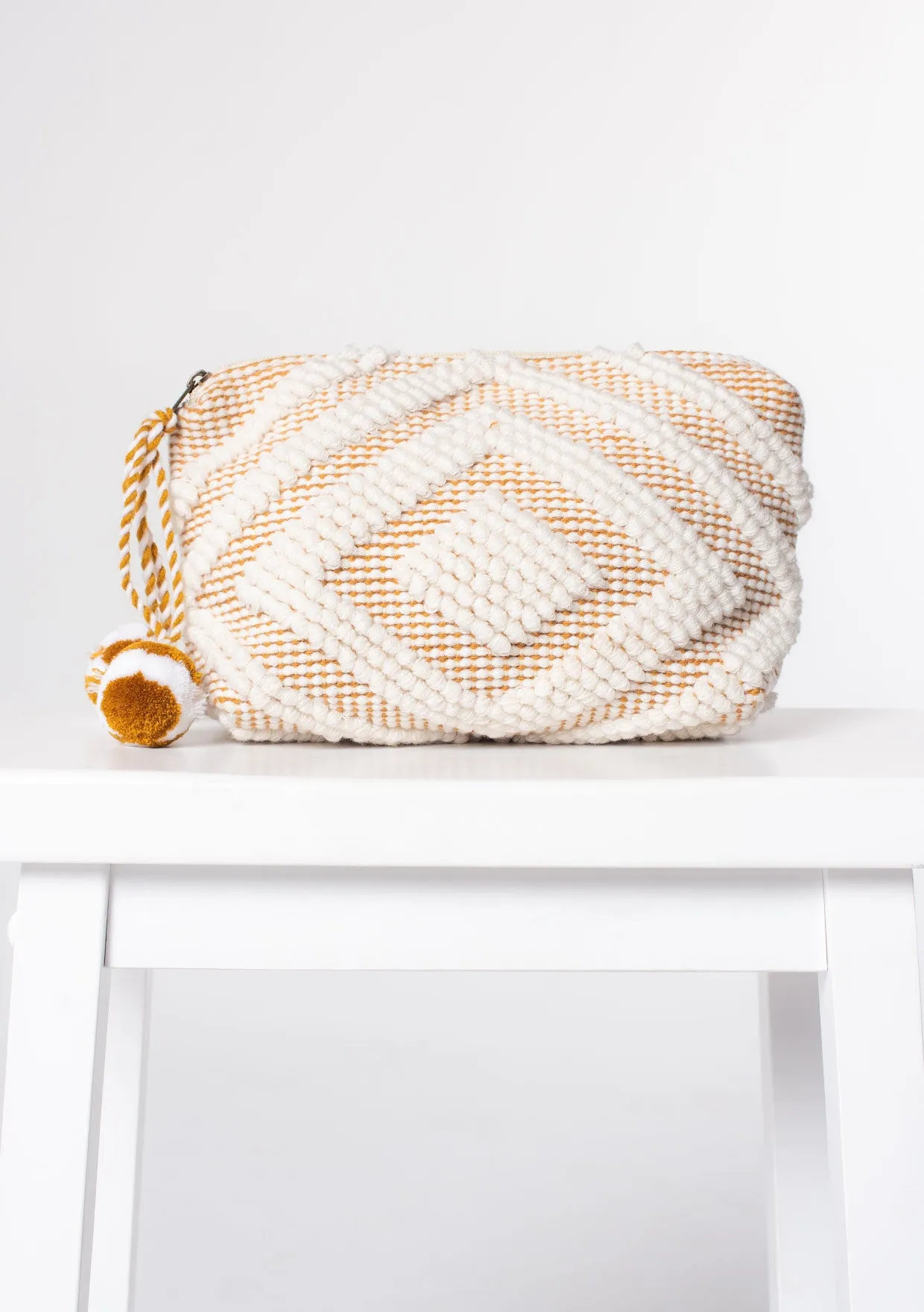 Diamond Motif Makeup Bag