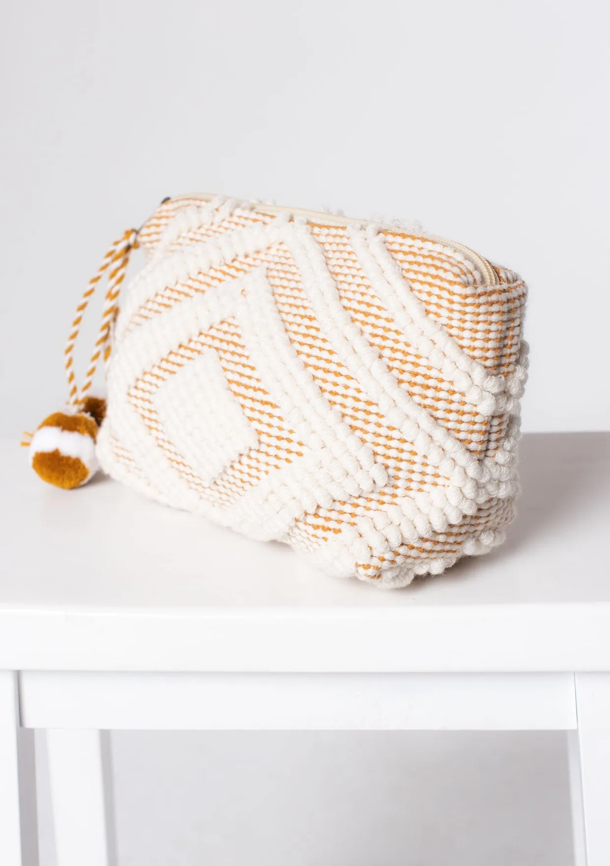 Diamond Motif Makeup Bag