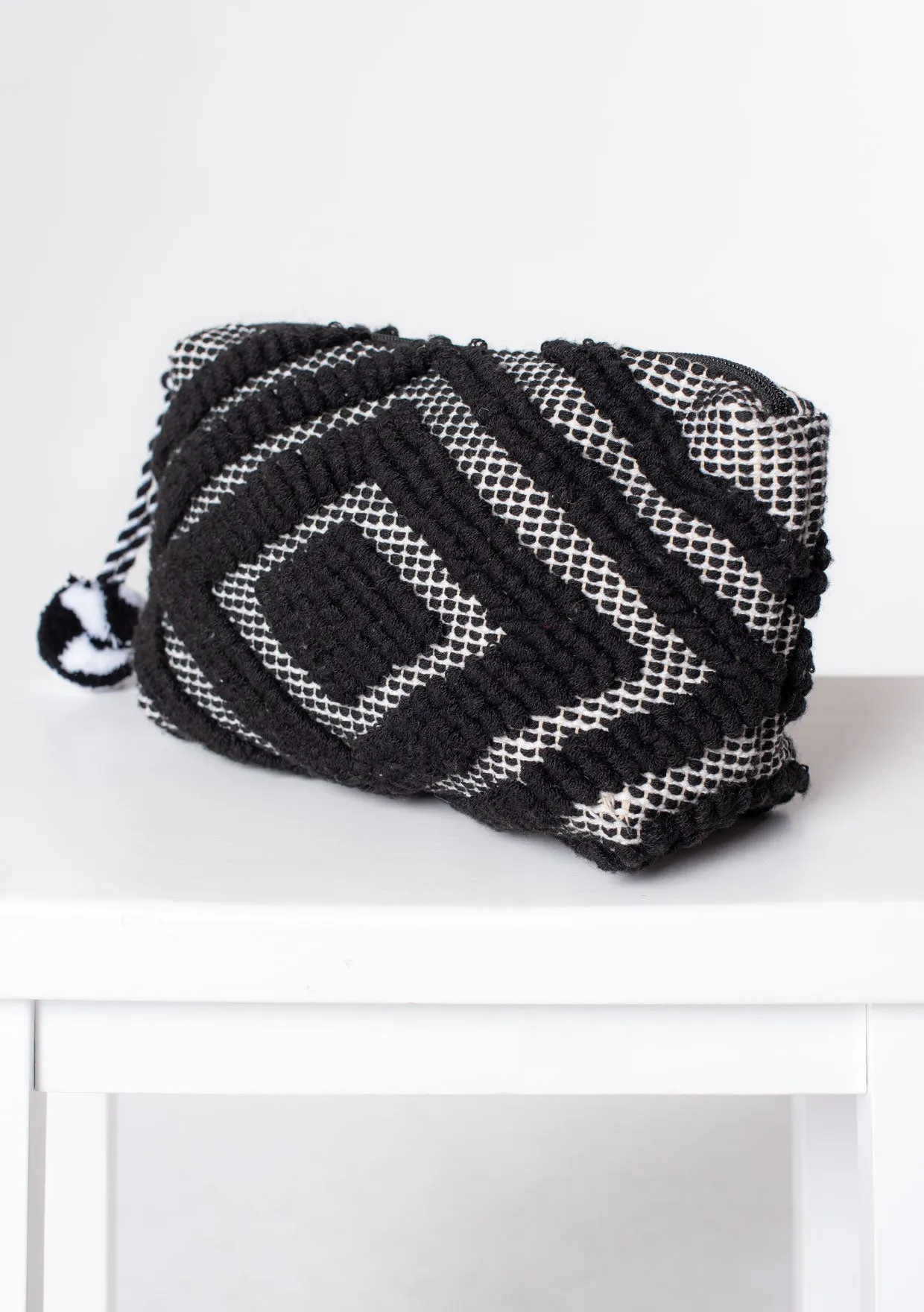Diamond Motif Makeup Bag