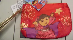 Dora the Explorer Child's Purse/wallet W/zipper New/tags RED