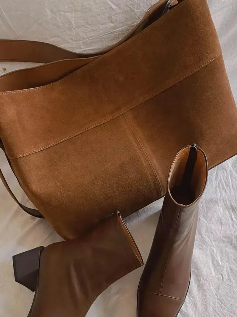 Emily | Shoulder Bag with Soft Suede Finish