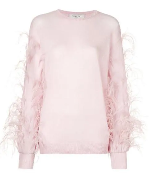 Feather-Sleeve Jumper