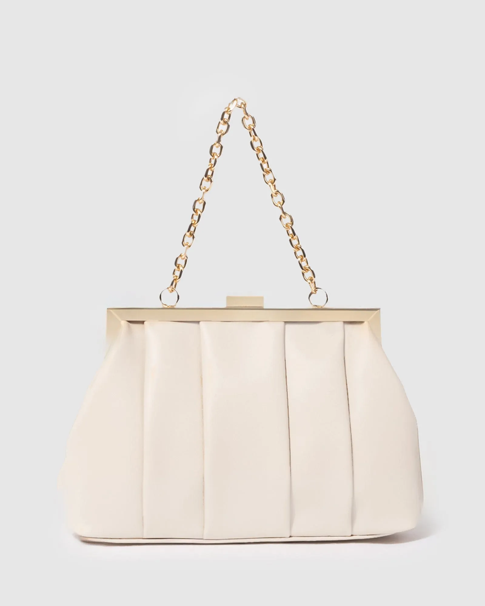Ivory Madison Frame Clutch Bag