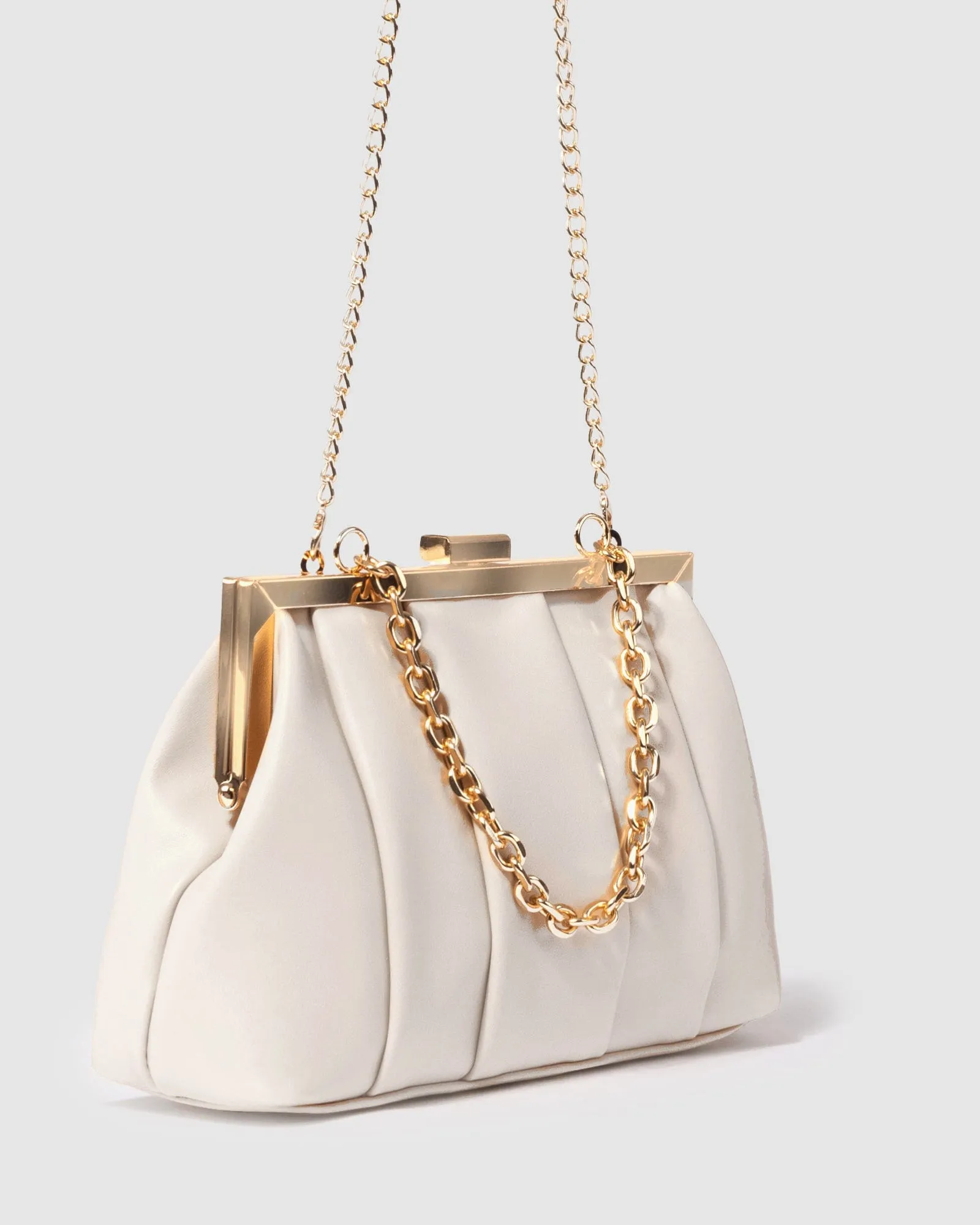 Ivory Madison Frame Clutch Bag